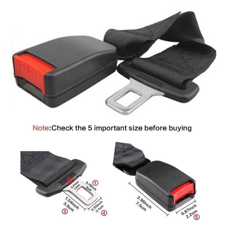 Universal Car Seat Belt Extension Strap, Length: 36cm, Extension Strap Length: 36cm