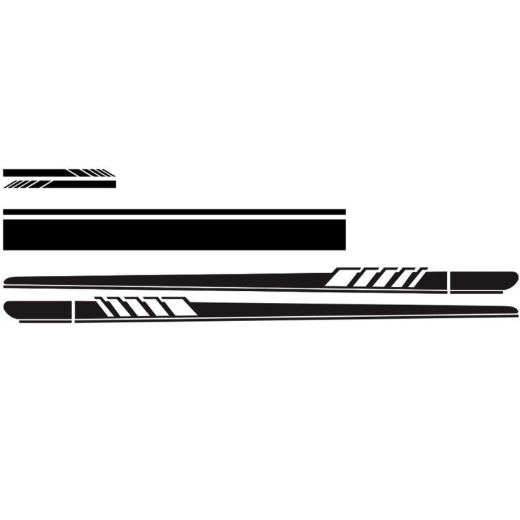5 in 1 Car Styling Stripe Hood PVC Sticker Auto Decorative Sticker, D-935
