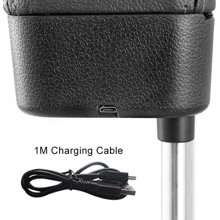 2 PCS Universal Car Wireless Qi Standard Charger PU Leather Wrapped Armrest Box Cushion Car Armrest Box Mat with Storage Box, 2pcs(Beige), 2pcs(Brown), 2pcs(Black Red), 2pcs(Black White), 2pcs(Grey)