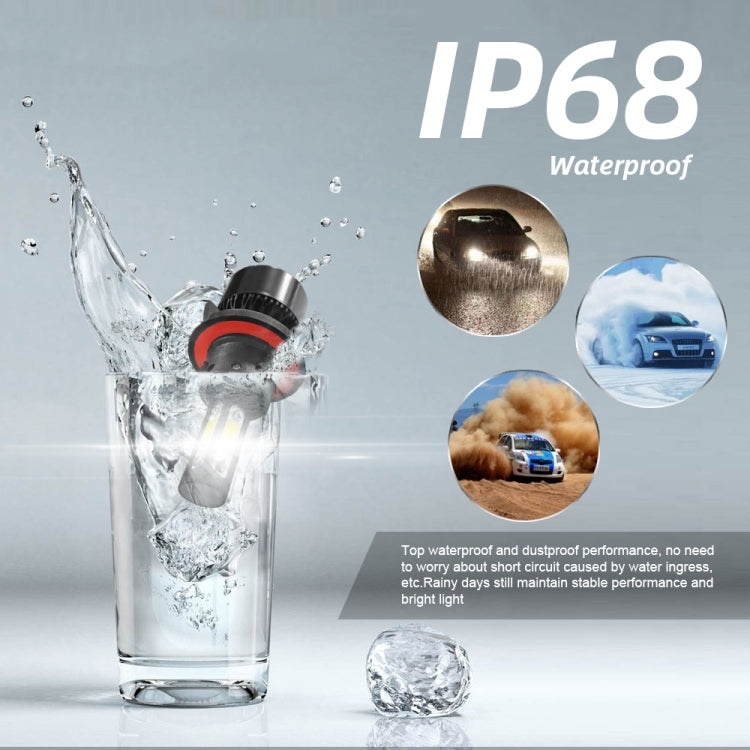 2 PCS S2 H13 / 9008 DC9-36V / 25W / 6000K / 2500LM IP68 Car LED Headlight Lamps, H13 / 9008