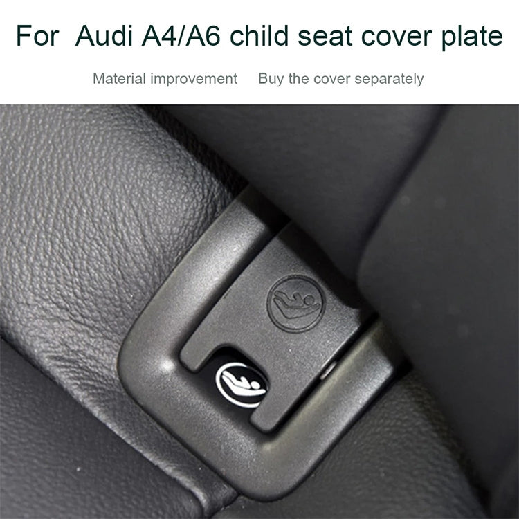 Car Rear Children Seat Isofix Cover for Audi A6 2013-2018, For Audi A6 2013-2018 (Black), For Audi A6 2013-2018(Grey)