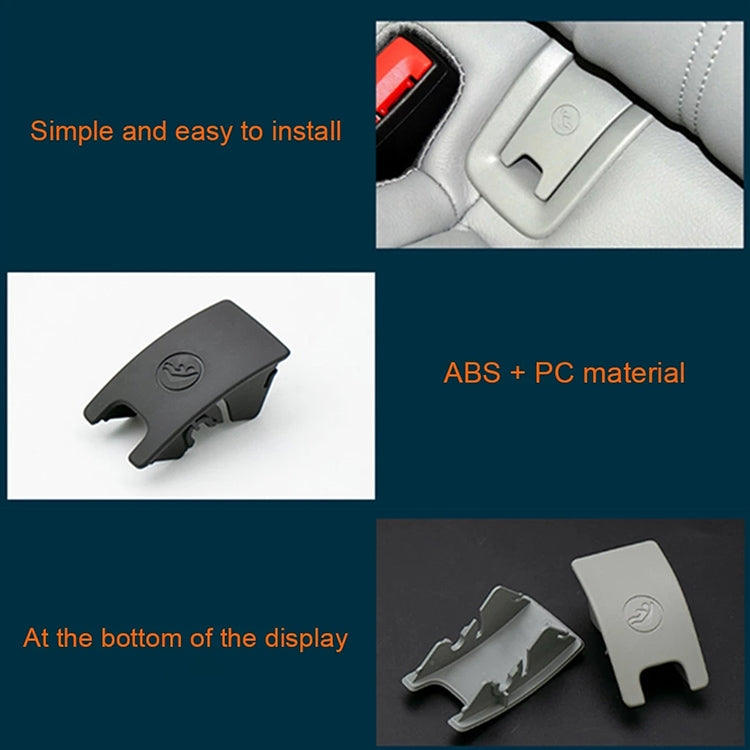 Car Rear Children Seat Isofix Cover for Audi A6 2013-2018, For Audi A6 2013-2018 (Black), For Audi A6 2013-2018(Grey)