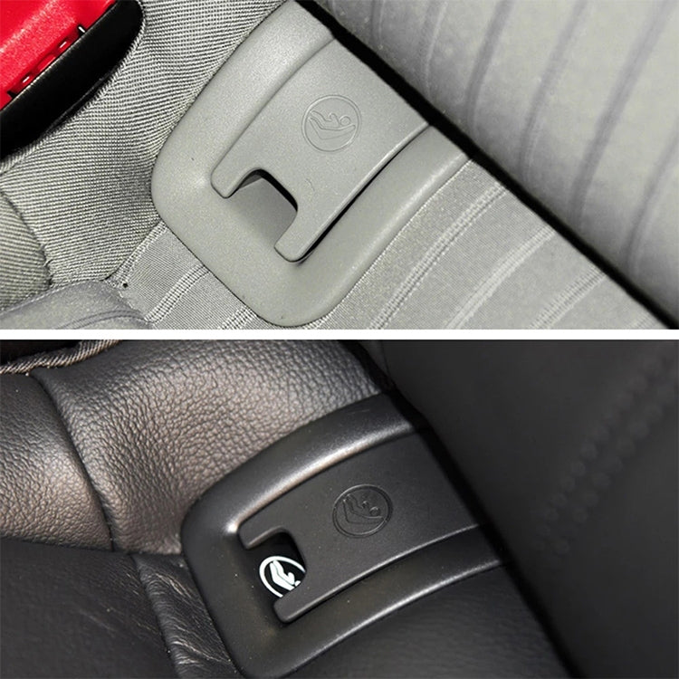 Car Rear Children Seat Isofix Cover for Audi A6 2013-2018, For Audi A6 2013-2018 (Black), For Audi A6 2013-2018(Grey)