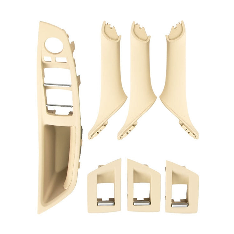 Car Imported Version Inside Doors Handle Pull Trim Cover 5141 7225 873 for BMW F10 F18, Left Driving, Imported Version (Wine Red), Imported Version (Dark Coffee), Imported Version (Beige White), Imported Version (Grey), Imported Version (Beige)