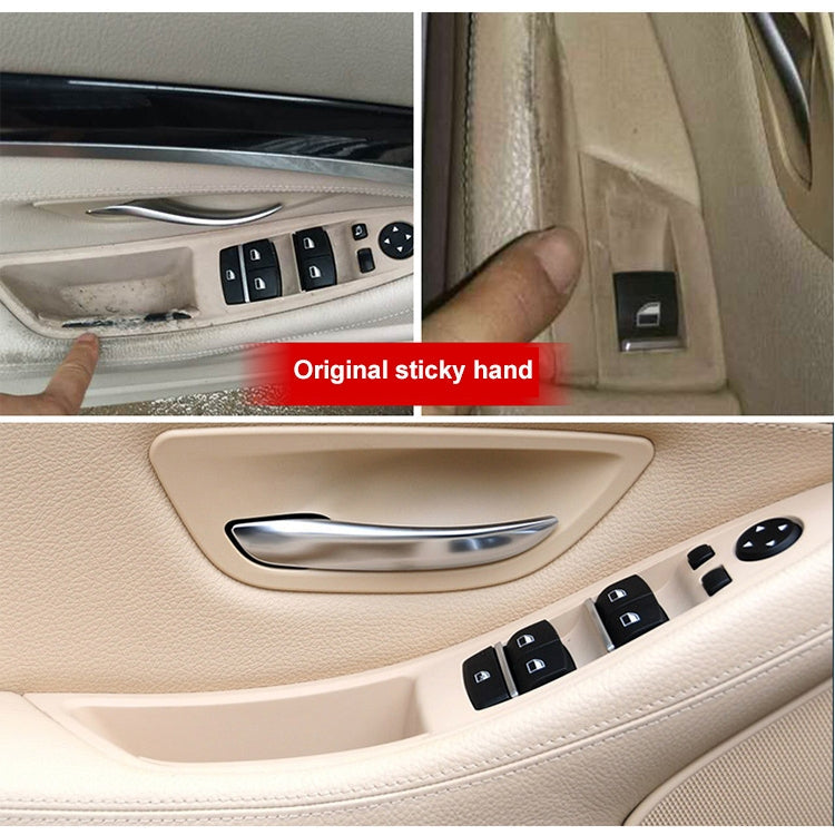 Car Imported Version Inside Doors Handle Pull Trim Cover 5141 7225 873 for BMW F10 F18, Left Driving, Imported Version (Wine Red), Imported Version (Dark Coffee), Imported Version (Beige White), Imported Version (Grey), Imported Version (Beige)