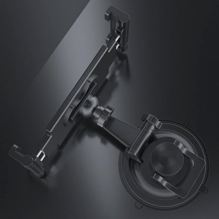 Car Dashboard Tablet Holder PVC Suction Cup Windshield Bracket + Tray, PVC Suction Cup + Tray