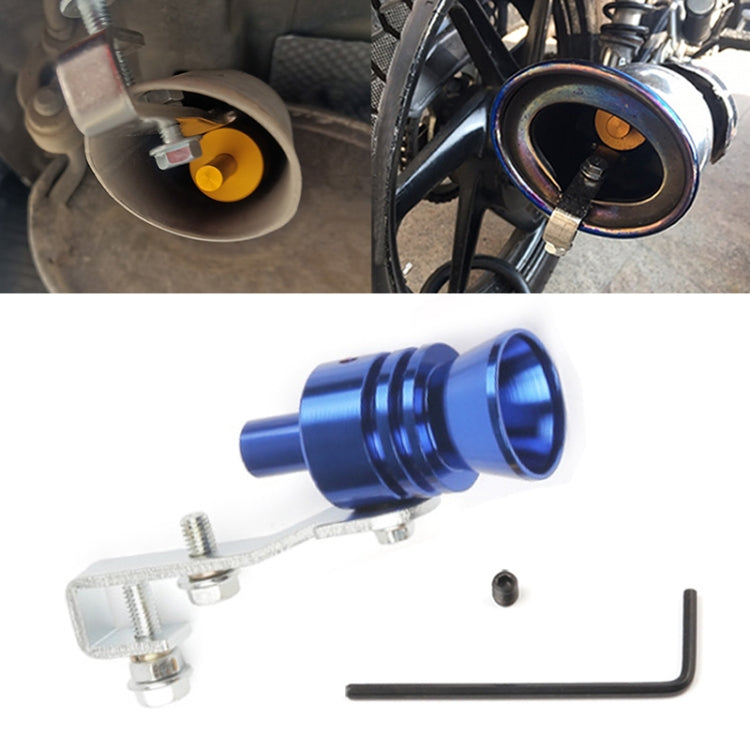 Universal Aluminum Turbo Sound Exhaust Muffler Pipe Whistle Car / Motorcycle Simulator Whistler, Size: L, Outside Diameter: 30mm, Size: L (Gold), Size: L (Blue), Size: L (Red), Size: L (Silver), Size: L (Black)