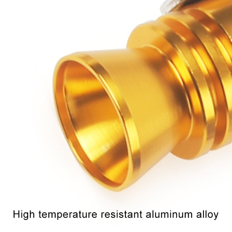 Universal Aluminum Turbo Sound Exhaust Muffler Pipe Whistle Car / Motorcycle Simulator Whistler, Size: L, Outside Diameter: 30mm, Size: L (Gold), Size: L (Blue), Size: L (Red), Size: L (Silver), Size: L (Black)