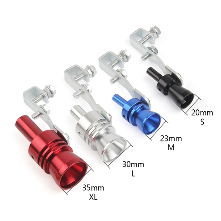 Universal Aluminum Turbo Sound Exhaust Muffler Pipe Whistle Car / Motorcycle Simulator Whistler, Size: L, Outside Diameter: 30mm, Size: L (Gold), Size: L (Blue), Size: L (Red), Size: L (Silver), Size: L (Black)