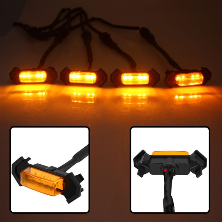 For Toyota Tacoma TRD 2016-2019 3 in 1 Car LED Front Grille Warning Lights, Daytime Running Lights & Wide Lights, 3 in 1