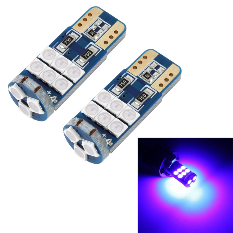 2 PCS T10 DC12 / 1W 9LEDs SMD-3030 Car Clearance Light, 9LEDs (Yellow Light), 9LEDs (Ice Blue Light), 9LEDs (Blue Light), 9LEDs (Pink Light), 9LEDs (White Light)