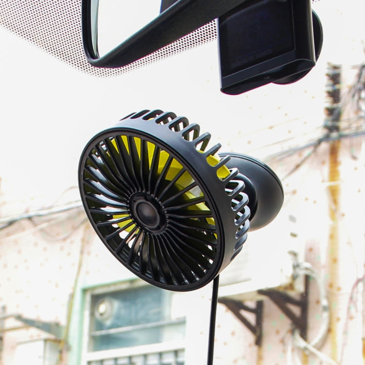 F403 Portable Car Center Console Sucker Electric Cooling Fan with Aromatherapy, F403