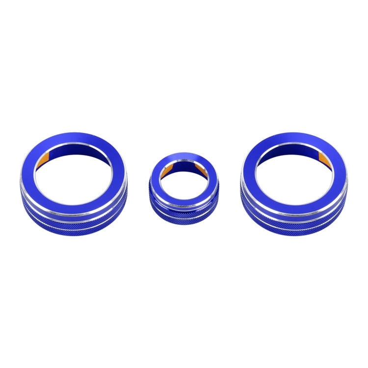 3 PCS Car Metal Air Conditioner Knob Case for Honda CR-V 2017, For Honda CR-V 2017 (Red), For Honda CR-V 2017 (Blue)