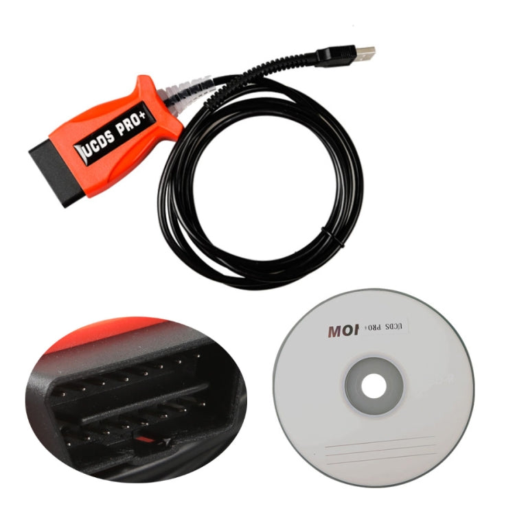 UCDS PRO+ Car OBD2 Diagnostic Tool with 35 Tokens UCDS for Ford USB Connection, UCDS PRO+