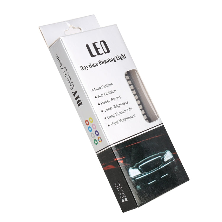 105mm DC12-24V / 1.6W Motorcycle LED Dynamic Blinker Side Lights Flowing Water Brake Lamp Turn Signal Light, Cable Length: 1m, 105mm