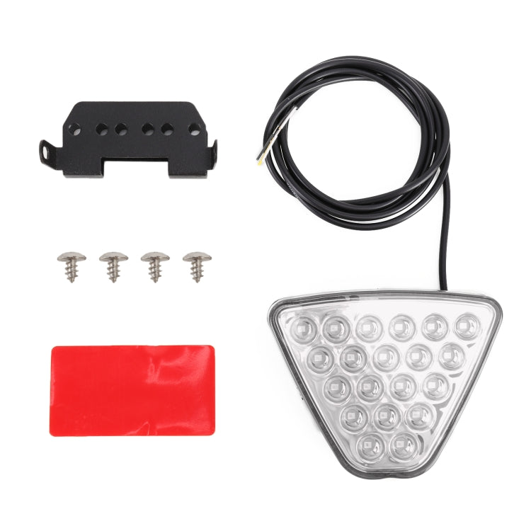 DC12V 1W Car Triangle Highlight Brake Lights Reversing Light with 20LEDs SMD-3528, Triangle (Black), Triangle (Red), Triangle (Transparent)