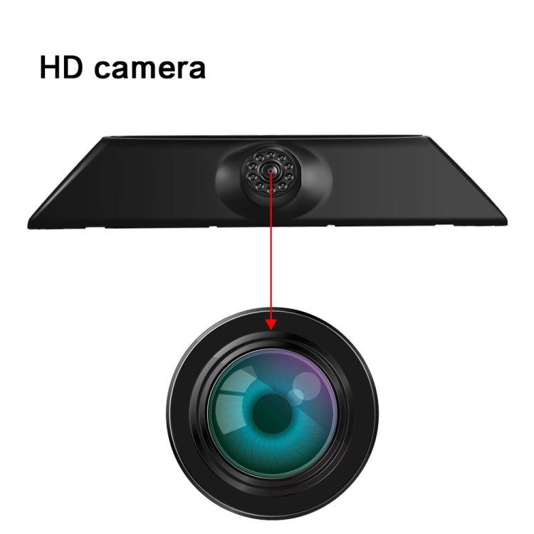 PZ474 Car Waterproof 170 Degree Brake Light View Camera + 7 inch Rearview Monitor for Iveco Daily 4 Gen, PZ474 + 7 inch Rearview Monitor