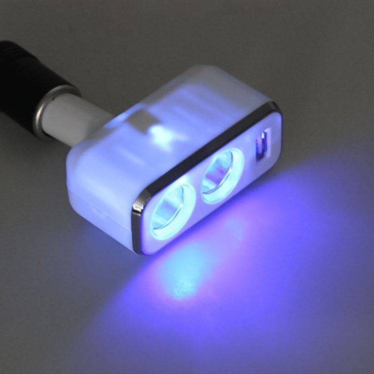 SHUNWEI SD-1909 80W 0.8A Car 2 in 1 USB Charger 90 Degree Free Rotation Cigarette Lighter, SD-1909 (Black), SD-1909