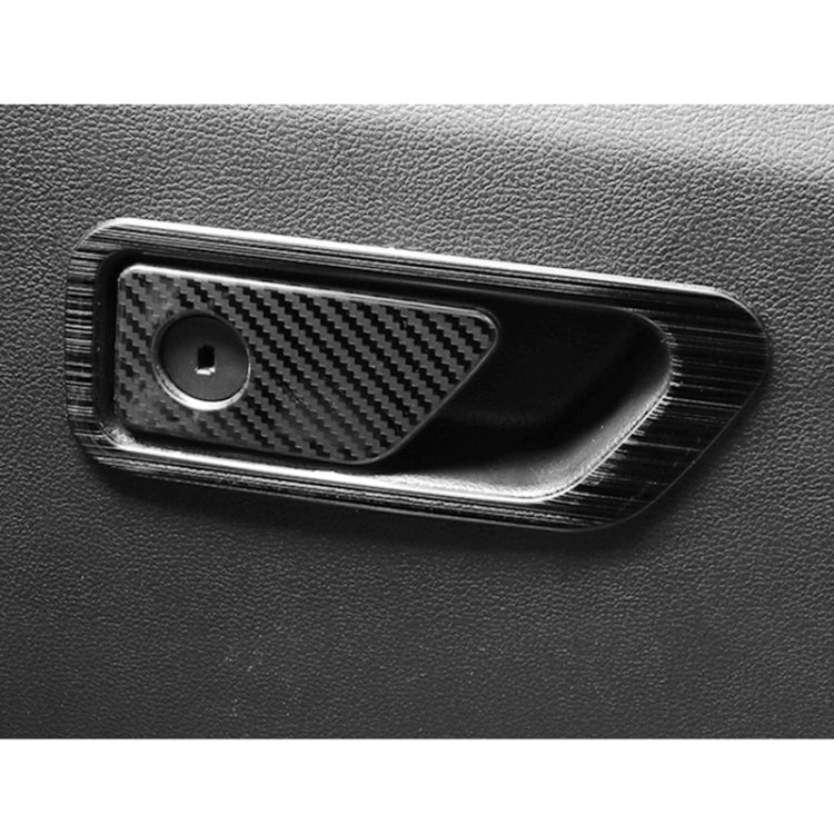 Car Carbon Fiber Glove Box Decorative Sticker for Ford Explorer 2020, Glove Box
