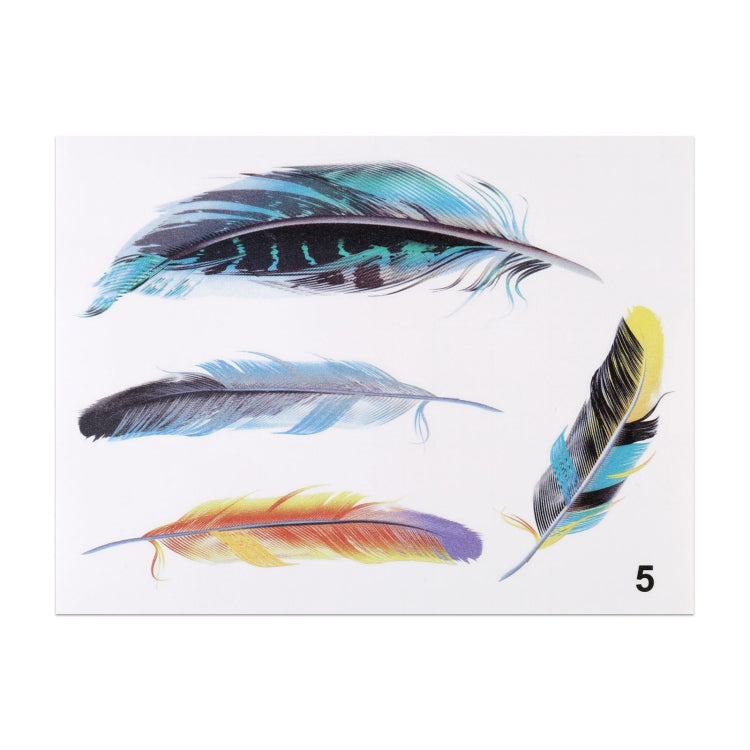 Feather Car Body Random Stickers, Pattern 5, Pattern 5