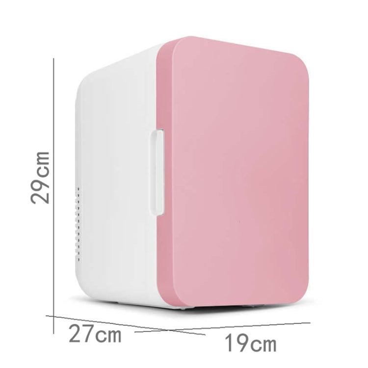 8L 37-48W Car / Home Mini Refrigerator, EU Plug, Blue, White, Pink