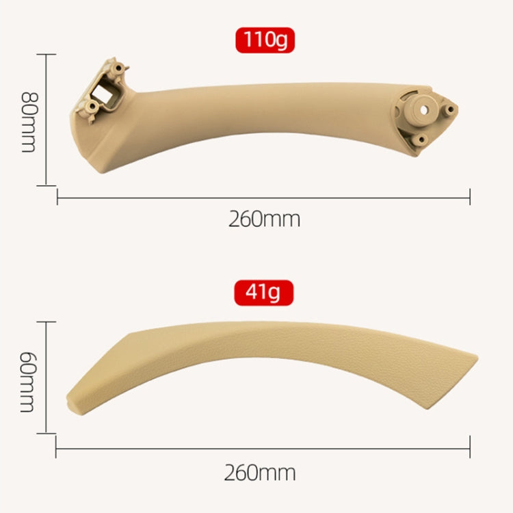 Car Left Side Inner Armrest Door Handle Assembly for BMW E90 2005-2012, Left and Right Drive Universal, Left Handle Assembly (Black), Left Handle Assembly (Grey), Left Handle Assembly (Beige)