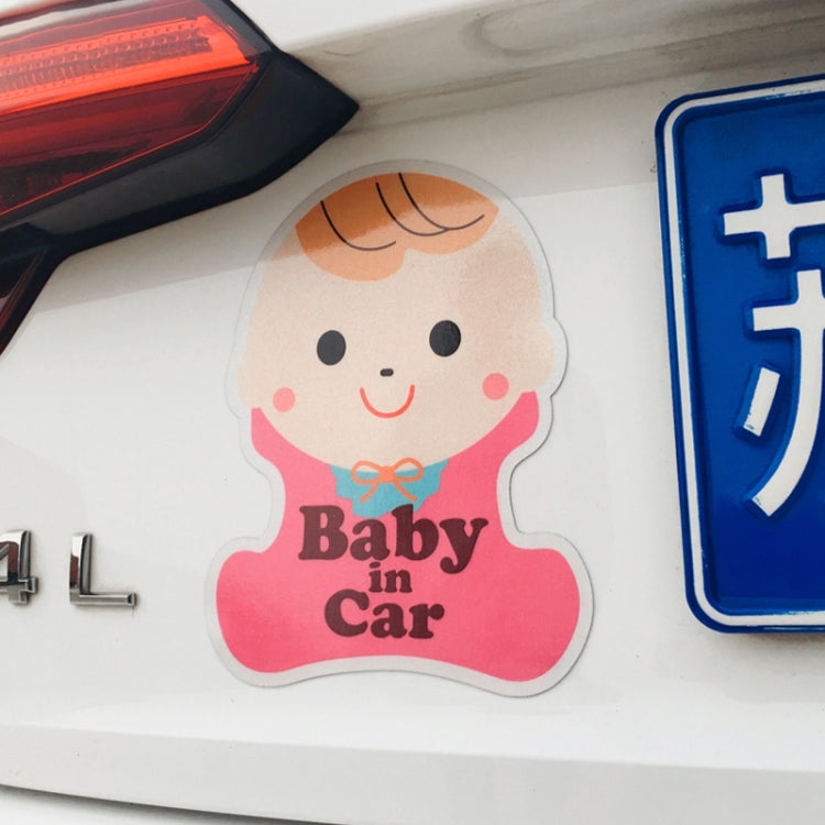 Baby in Car Free Sticker Warning Sticker, Baby in Car Warning Sticker