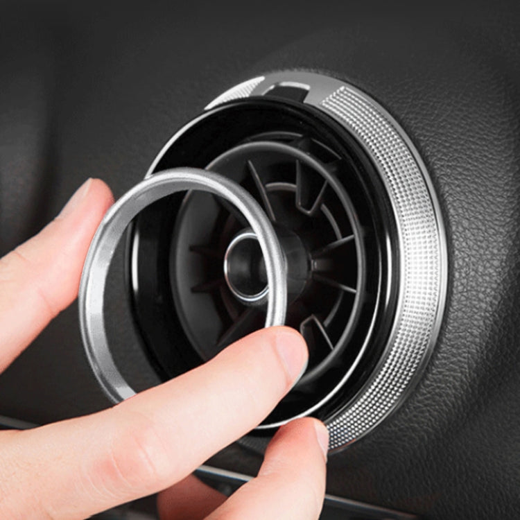 4 PCS / Set Air Conditioning Vent Metal Decorative Ring for Audi A1, For Audi A1