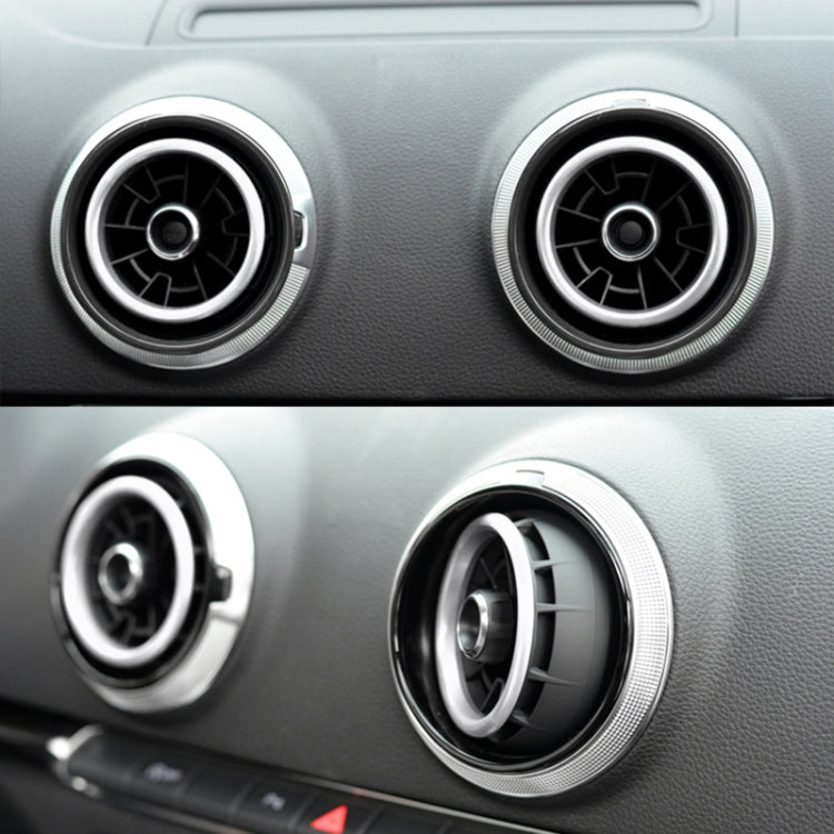 4 PCS / Set Air Conditioning Vent Metal Decorative Ring for Audi A1, For Audi A1