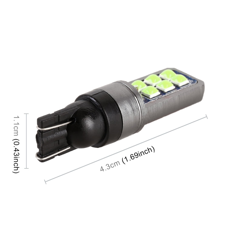 4 PCS T10 DC12V / 4W Car Clearance Light 12LEDs SMD-3030 Lamp Beads, 12LEDs SMD-3030 (Yellow Light), 12LEDs SMD-3030 (Ice Blue Light), 12LEDs SMD-3030 (Blue Light), 12LEDs SMD-3030 (Pink Light), 12LEDs SMD-3030 (Green Light), 12LEDs SMD-3030 (Red Light...