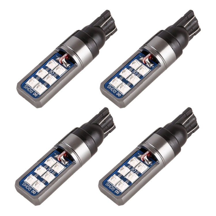 4 PCS T10 DC12V / 4W Car Clearance Light 12LEDs SMD-3030 Lamp Beads, 12LEDs SMD-3030 (Yellow Light), 12LEDs SMD-3030 (Ice Blue Light), 12LEDs SMD-3030 (Blue Light), 12LEDs SMD-3030 (Pink Light), 12LEDs SMD-3030 (Green Light), 12LEDs SMD-3030 (Red Light...