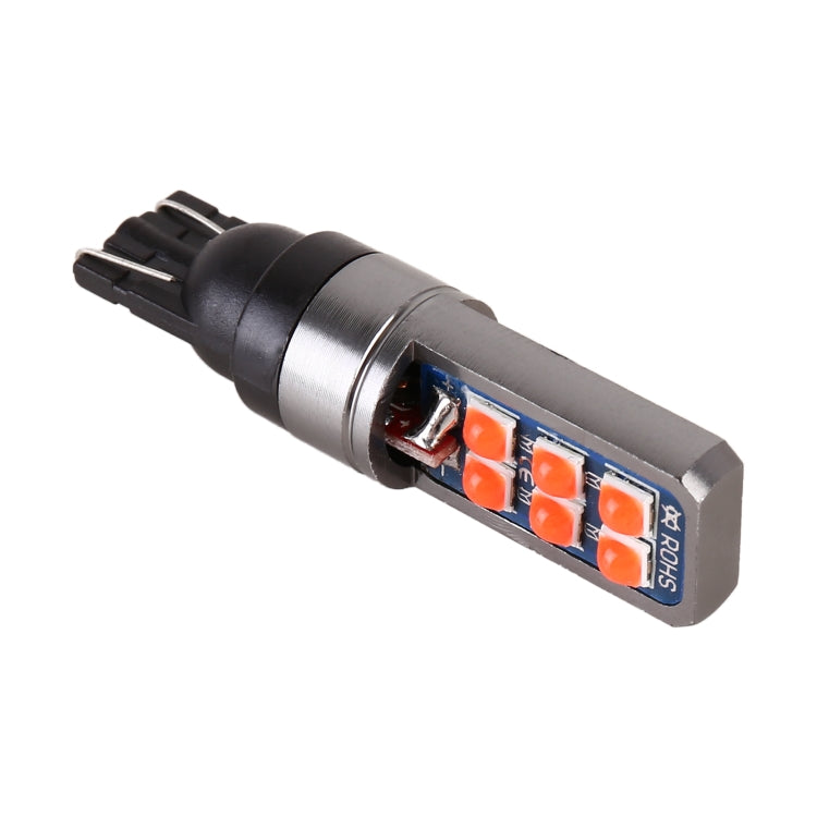 4 PCS T10 DC12V / 4W Car Clearance Light 12LEDs SMD-3030 Lamp Beads, 12LEDs SMD-3030 (Yellow Light), 12LEDs SMD-3030 (Ice Blue Light), 12LEDs SMD-3030 (Blue Light), 12LEDs SMD-3030 (Pink Light), 12LEDs SMD-3030 (Green Light), 12LEDs SMD-3030 (Red Light...
