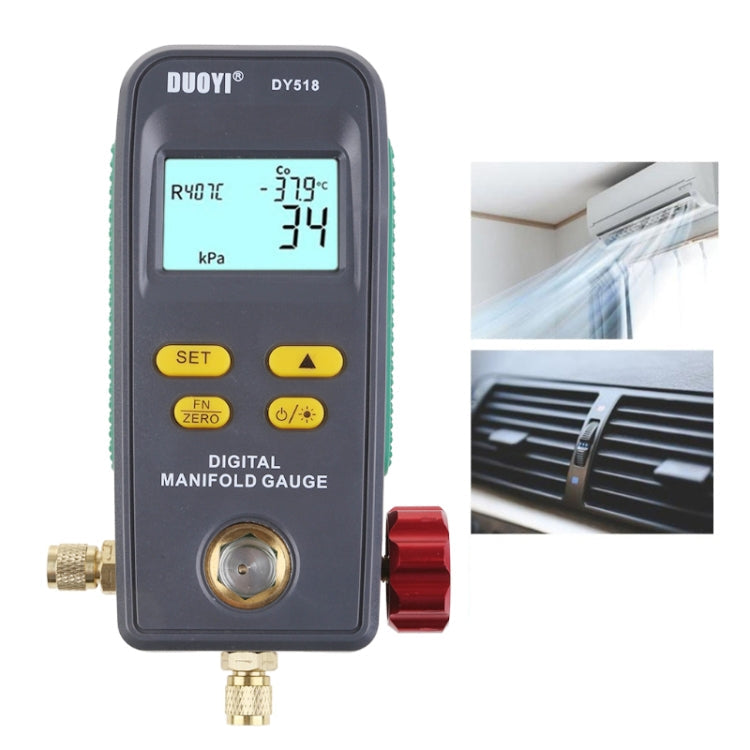 DUOYI DY518 Car Air Conditioning Repair Electronic Refrigerant Meter Air Conditioning Fluoride Meter, DY518