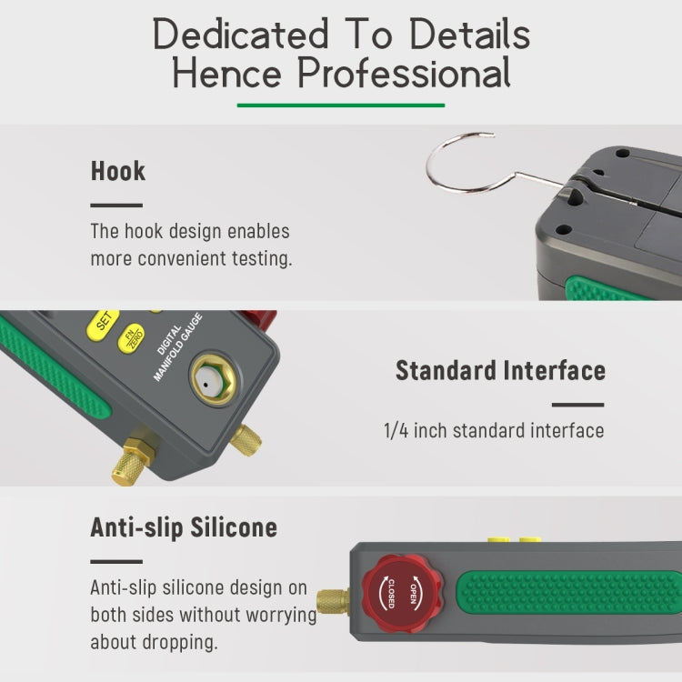 DUOYI DY518 Car Air Conditioning Repair Electronic Refrigerant Meter Air Conditioning Fluoride Meter, DY518