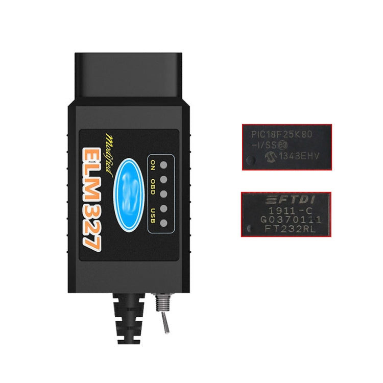 OBD ELM327 V1.5 USB Car Fault Diagnostic Cable with Switch, ELM327 V1.5 with Switch (Orange), ELM327 V1.5 with Switch (Black)