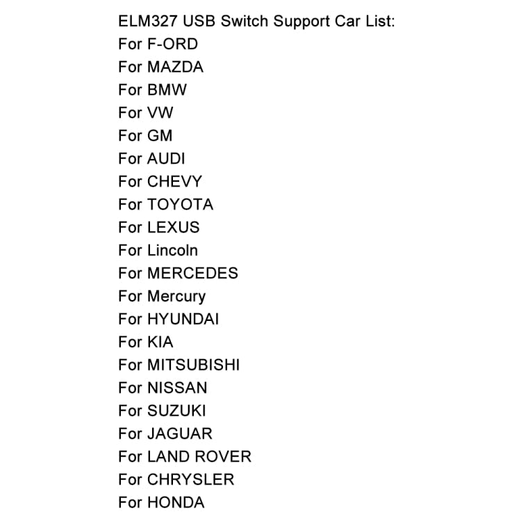 OBD ELM327 V1.5 USB Car Fault Diagnostic Cable with Switch, ELM327 V1.5 with Switch (Orange), ELM327 V1.5 with Switch (Black)