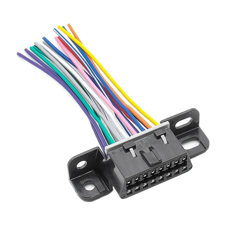 J1962F OBD2 16Pin Terminal Version Female Connector, Cable length: 10cm, 16Pin