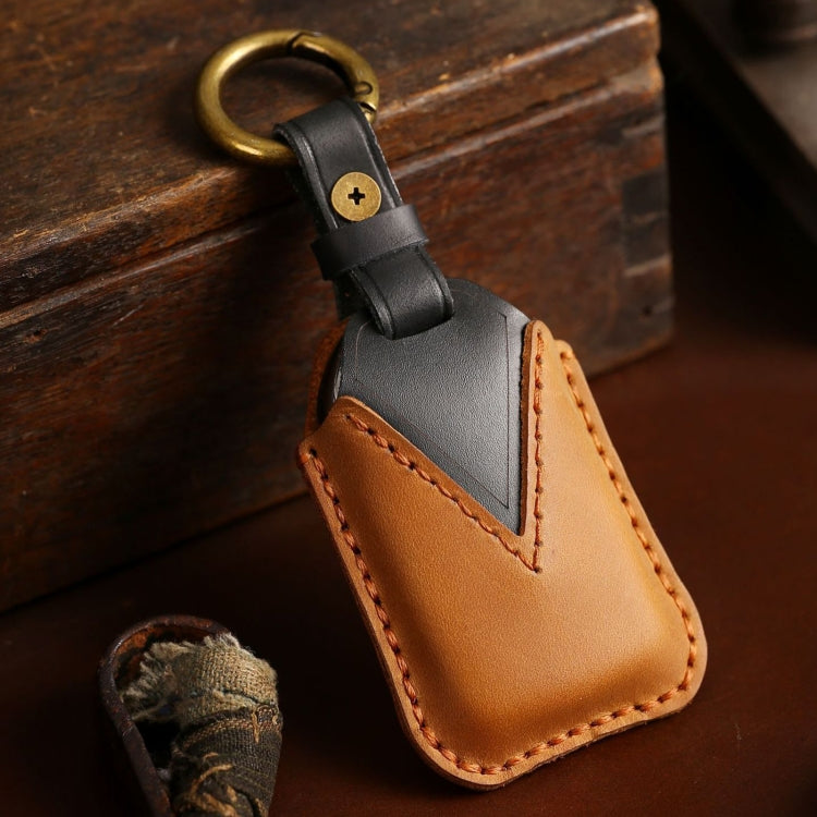 For Honda Car Cowhide Leather Key Protective Cover Key Case, Three Keys Tailgate Version, For Honda, Three Keys Tailgate Version