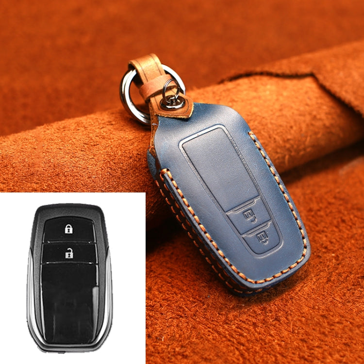 For Toyota Car Cowhide Leather Key Protective Cover Key Case, Two Keys Version, For Toyota,Two Keys Version, For Toyota, Two Keys Version