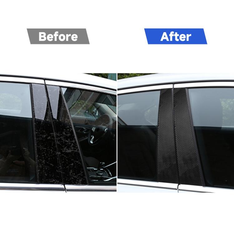 Car Carbon Fiber B Pillar Decorative Sticker for BMW 3 Series G20/G28/325Li/330d/335 2019-2020, Left and Right Drive Universal, B Pillar