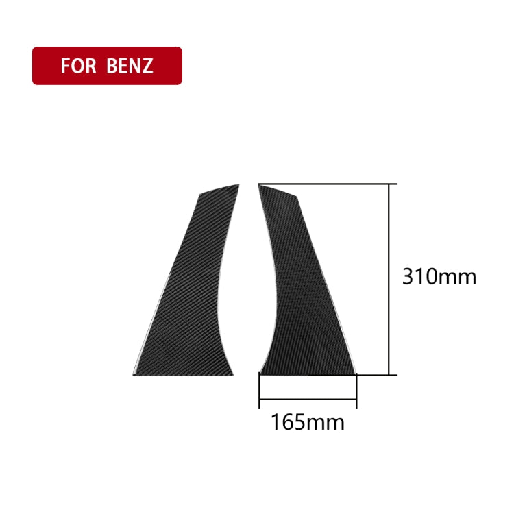 Car Carbon Fiber Rear Window Decorative Sticker for Mercedes-Benz GLA 2015-2018, Left and Right Drive Universal, Rear Window
