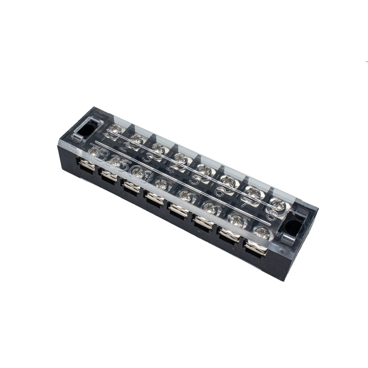 5 PCS Car 8-way 25A TB-2508 Dual Row Power Terminal Connector + 8-position Connection Strip with Cover, 8-way 25A