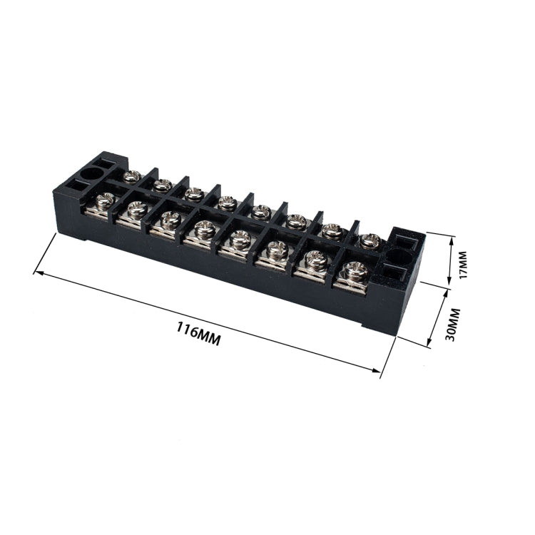 5 PCS Car 8-way 25A TB-2508 Dual Row Power Terminal Connector + 8-position Connection Strip with Cover, 8-way 25A