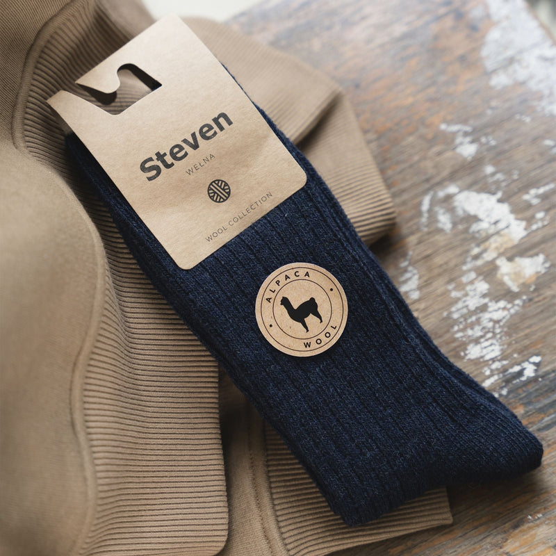 1 Pack Mens Alpaca Wool Warm Boot Socks for Winter