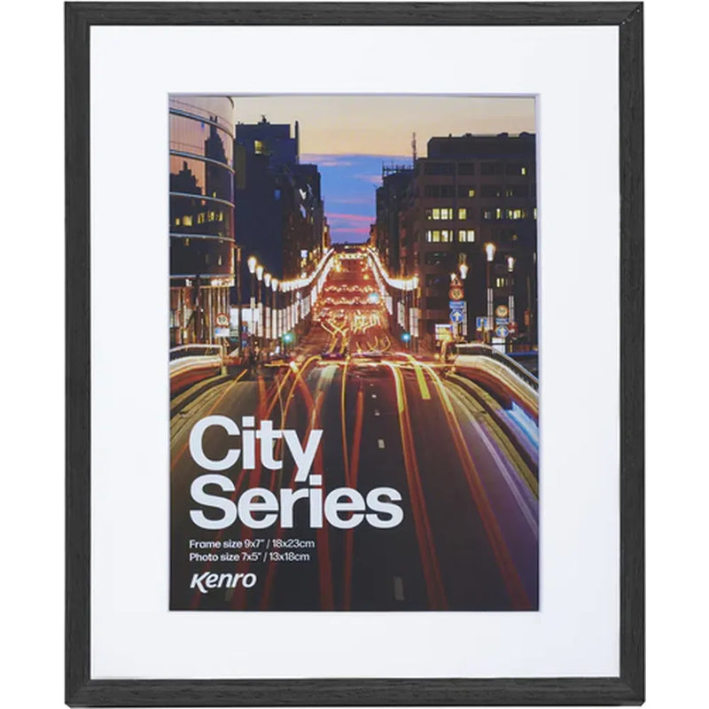 Kenro City Series Photo Frame 8x6" - Black