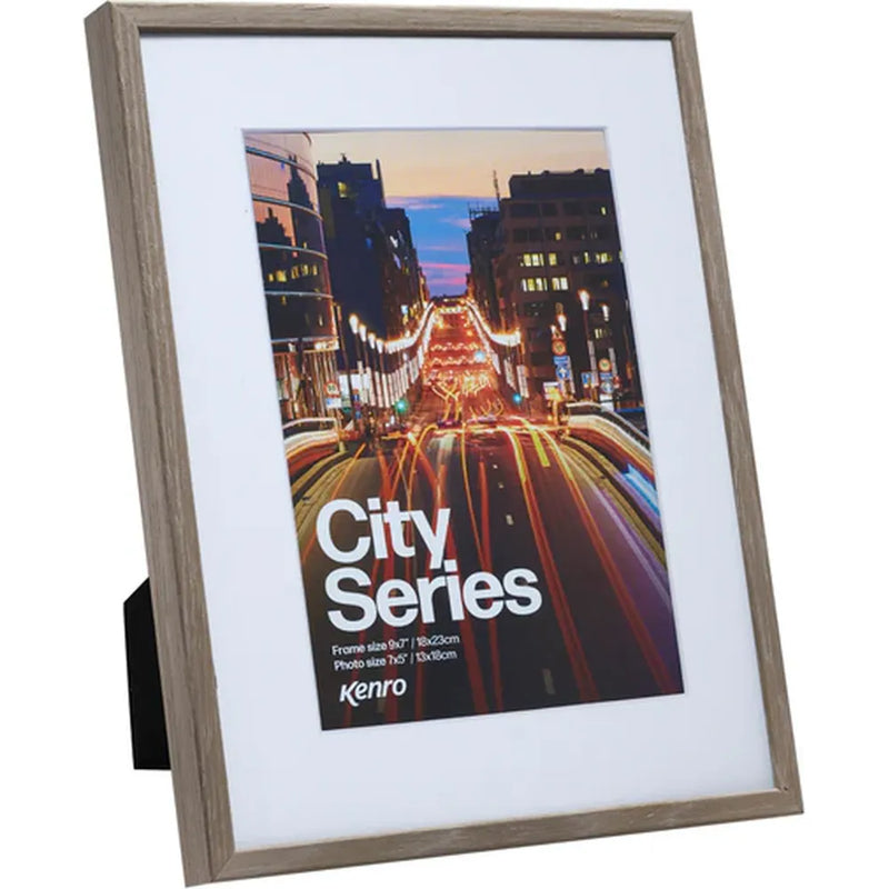 Kenro City Series Photo Frame 9x6" - Natural