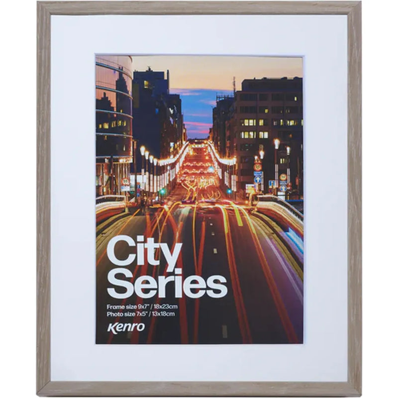Kenro City Series Photo Frame 8x6" - Natural