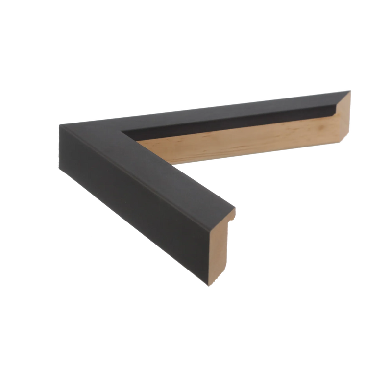 Cube Brushed Black Picture Frame, 65x65cm