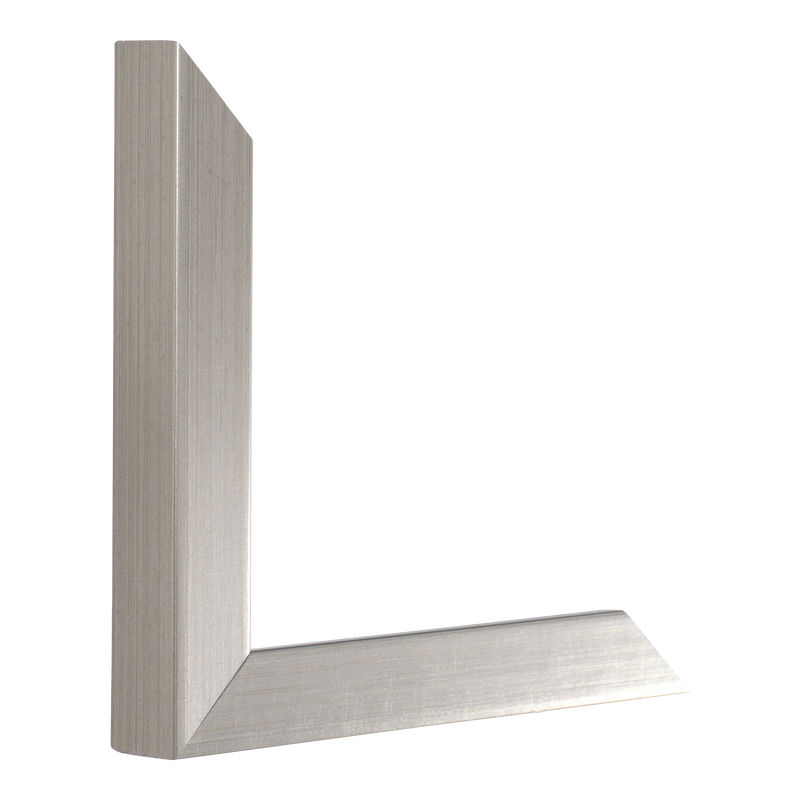 Cube Brushed Pewter Picture Frame, 15x19"