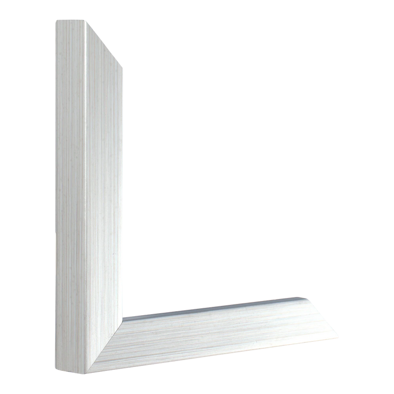 Cube Brushed Silver Picture Frame, 33x95cm